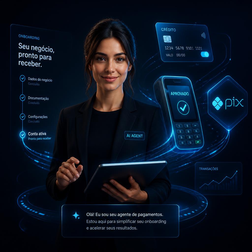 Retrato do agente Onboarding de Clientes — SOUMAIS PAYMENTS